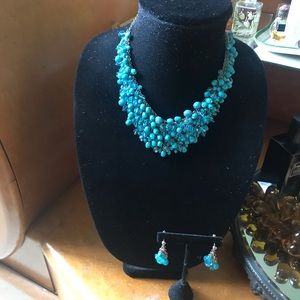 Necklace and earrings